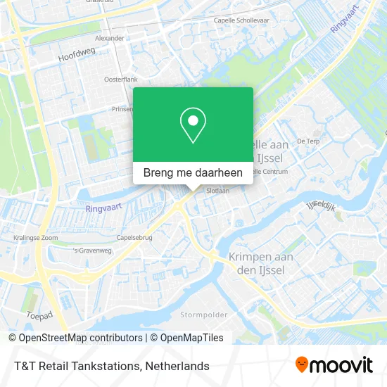 T&T Retail Tankstations kaart