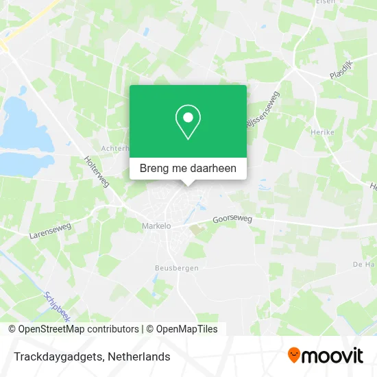Trackdaygadgets kaart