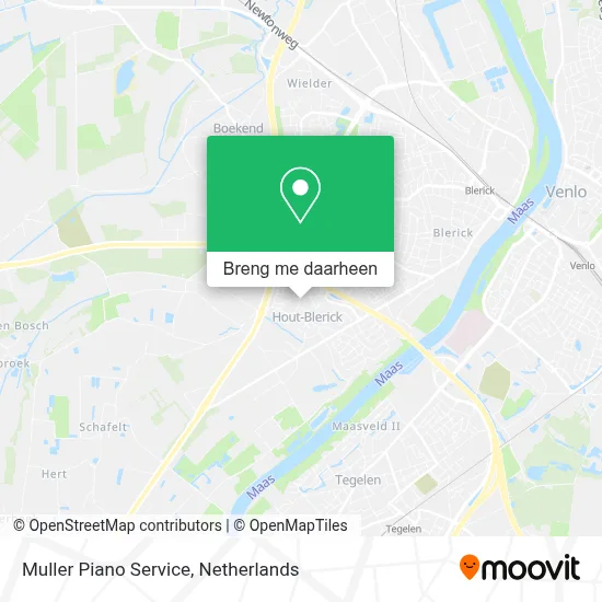 Muller Piano Service kaart
