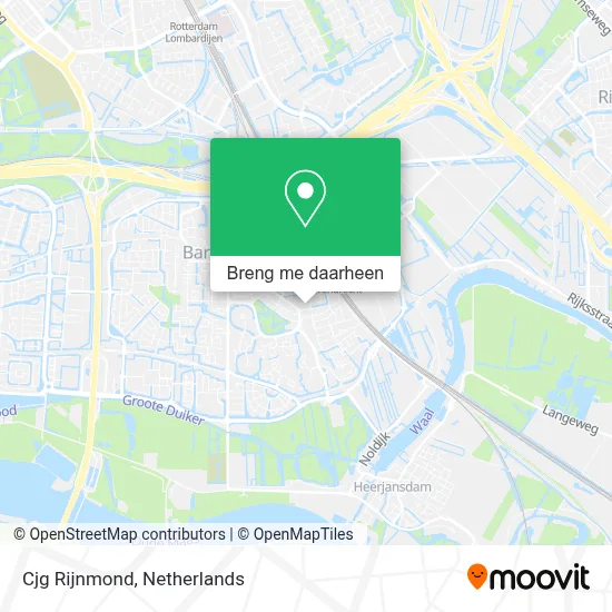 Cjg Rijnmond kaart