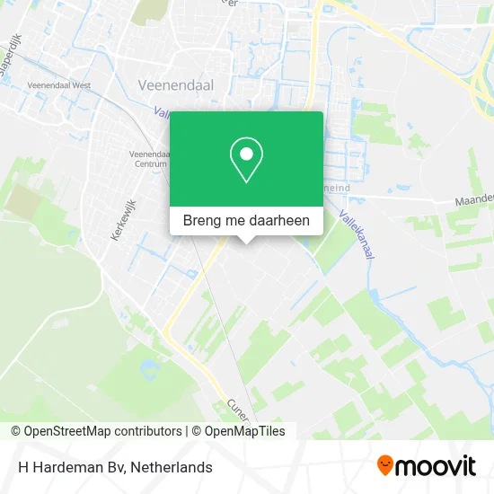 H Hardeman Bv kaart