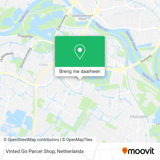 Vinted Go Parcel Shop kaart