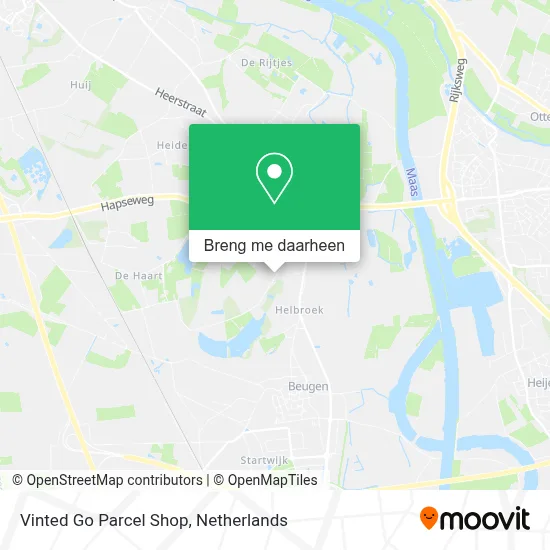 Vinted Go Parcel Shop kaart