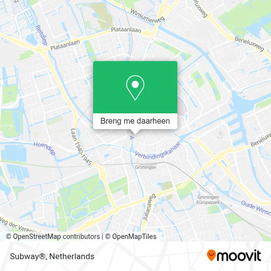 Subway® kaart