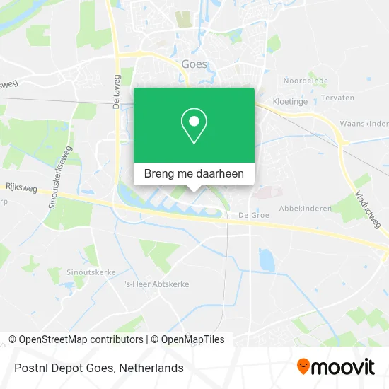 Postnl Depot Goes kaart