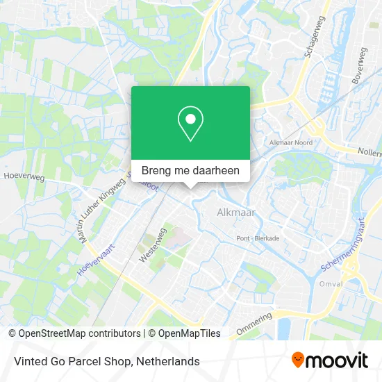 Vinted Go Parcel Shop kaart