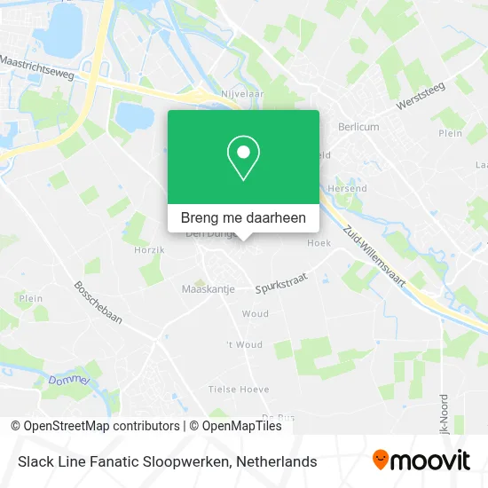 Slack Line Fanatic Sloopwerken kaart