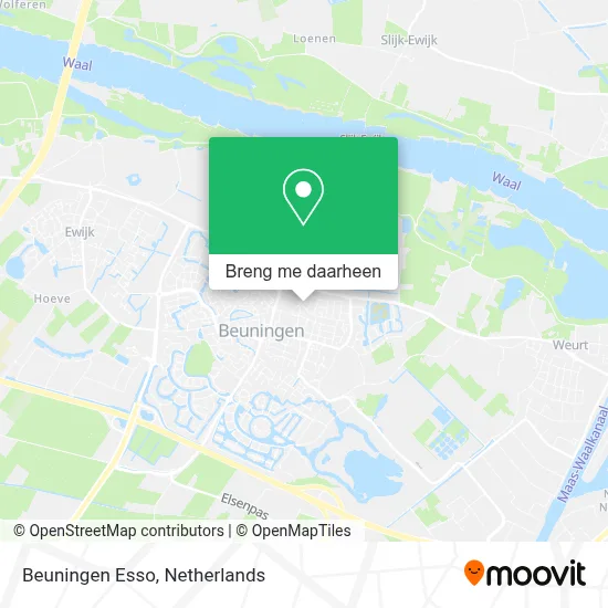 Beuningen Esso kaart