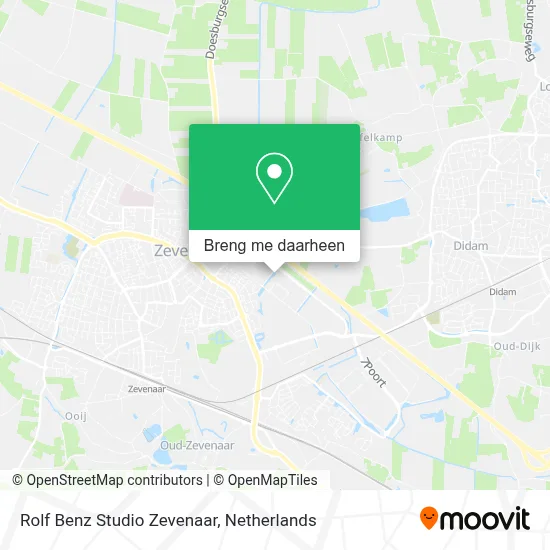 Rolf Benz Studio Zevenaar kaart