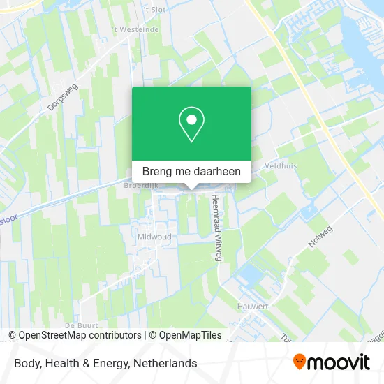 Body, Health & Energy kaart