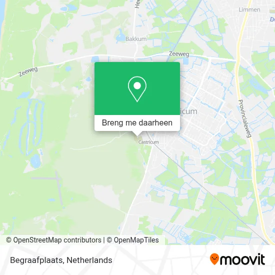Begraafplaats kaart