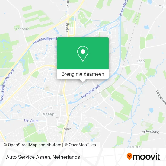 Auto Service Assen kaart