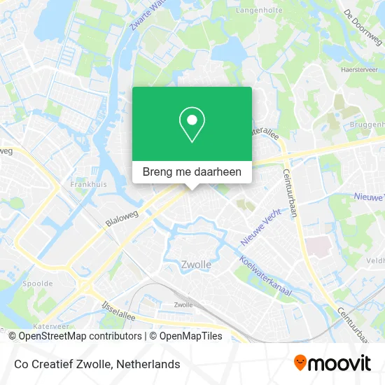 Co Creatief Zwolle kaart