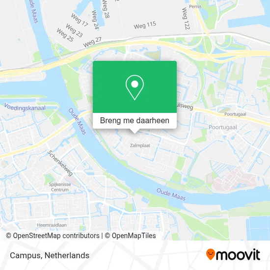 Campus kaart