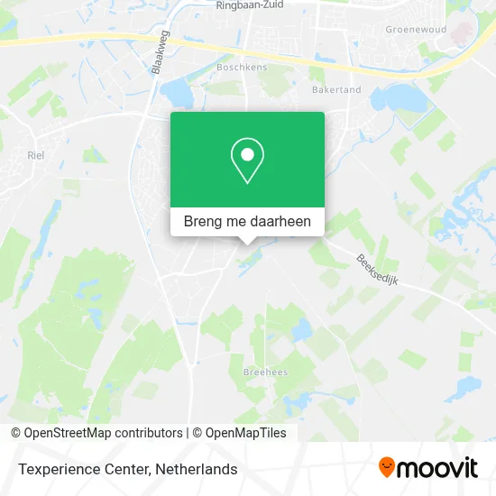 Texperience Center kaart