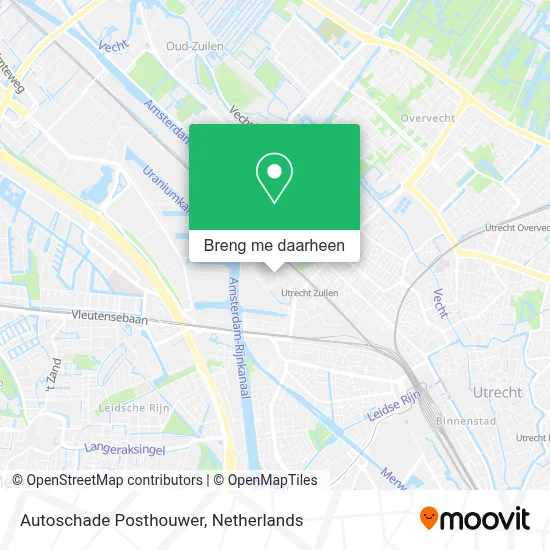 Autoschade Posthouwer kaart