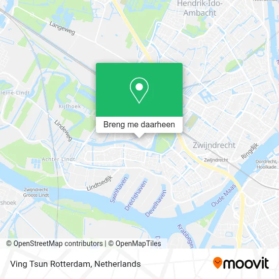 Ving Tsun Rotterdam kaart
