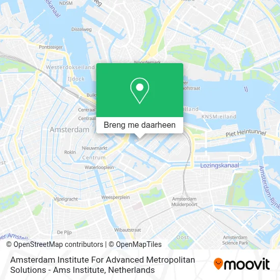 Amsterdam Institute For Advanced Metropolitan Solutions - Ams Institute kaart