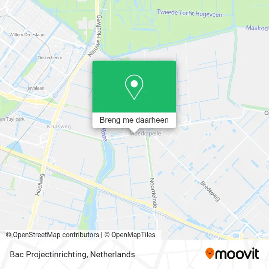 Bac Projectinrichting kaart