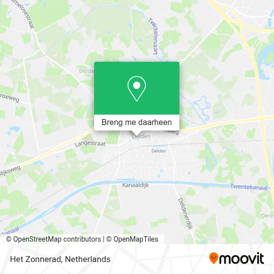 Het Zonnerad kaart