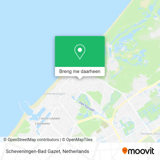 Scheveningen-Bad Gazet kaart
