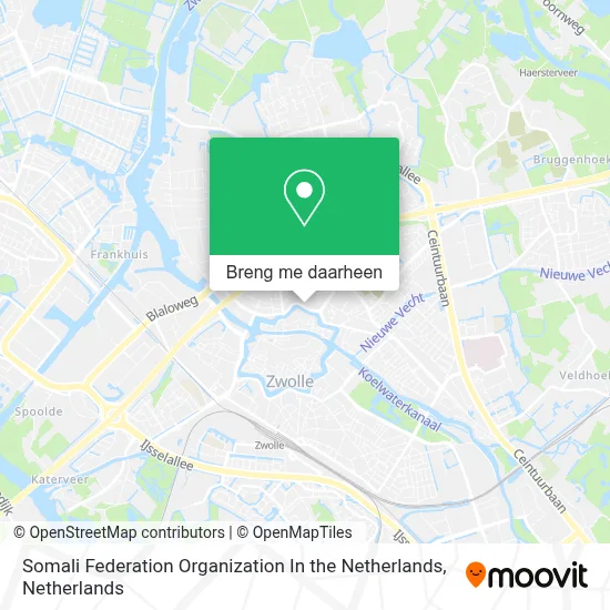Somali Federation Organization In the Netherlands kaart