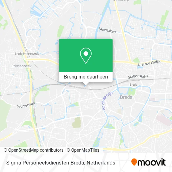 Sigma Personeelsdiensten Breda kaart
