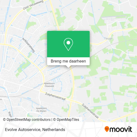 Evolve Autoservice kaart
