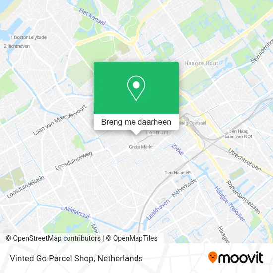 Vinted Go Parcel Shop kaart