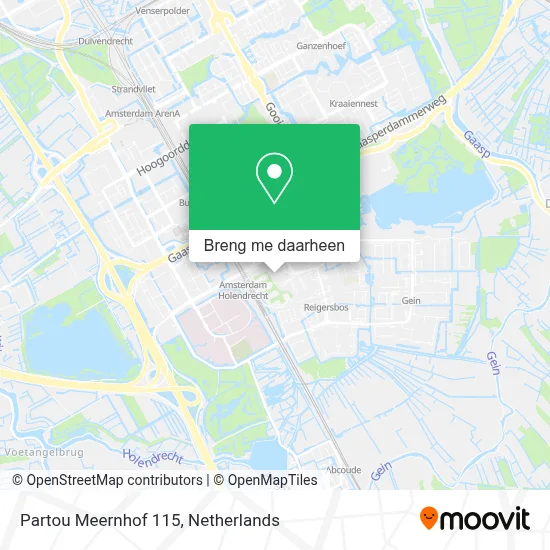 Partou Meernhof 115 kaart