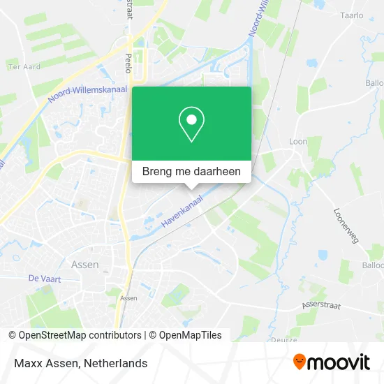 Maxx Assen kaart