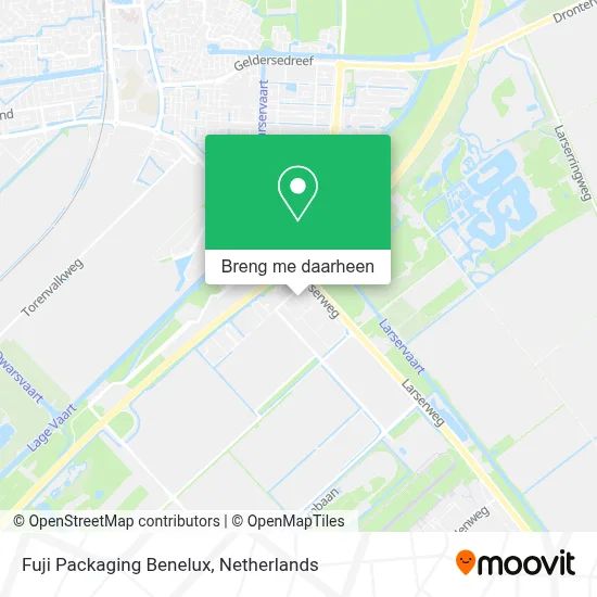 Fuji Packaging Benelux kaart