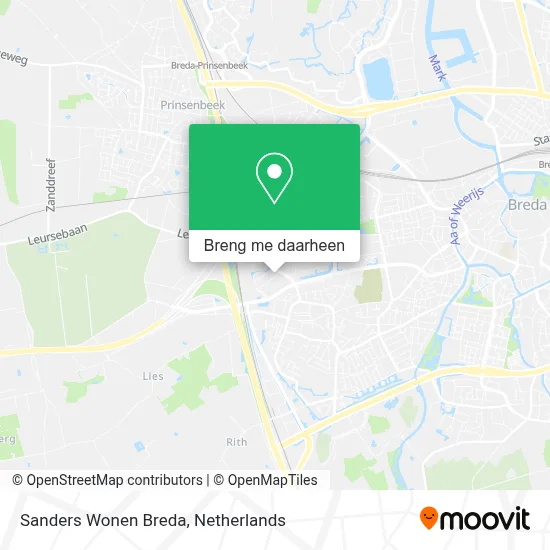 Sanders Wonen Breda kaart