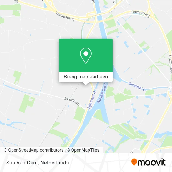 Sas Van Gent kaart