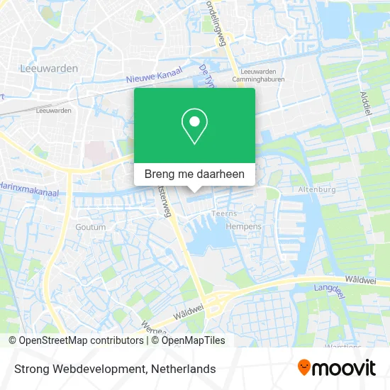 Strong Webdevelopment kaart