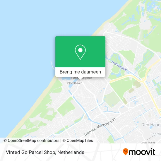 Vinted Go Parcel Shop kaart