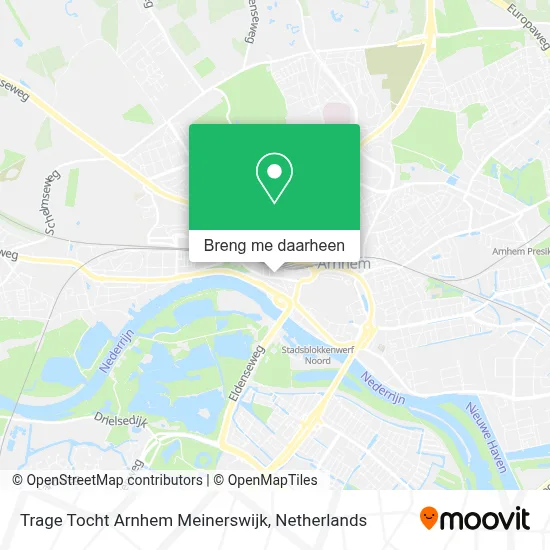 Trage Tocht Arnhem Meinerswijk kaart