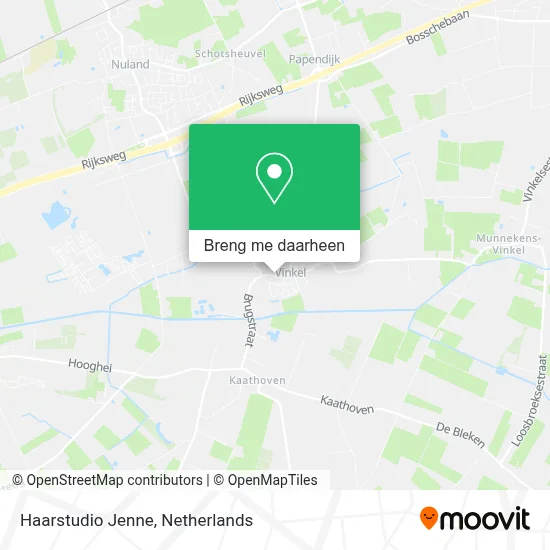 Haarstudio Jenne kaart