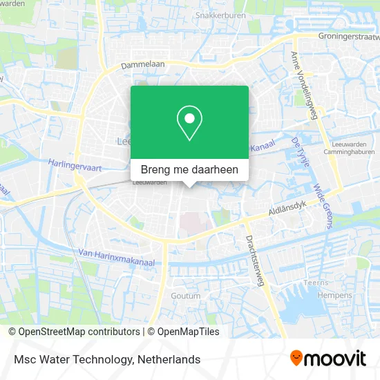 Msc Water Technology kaart