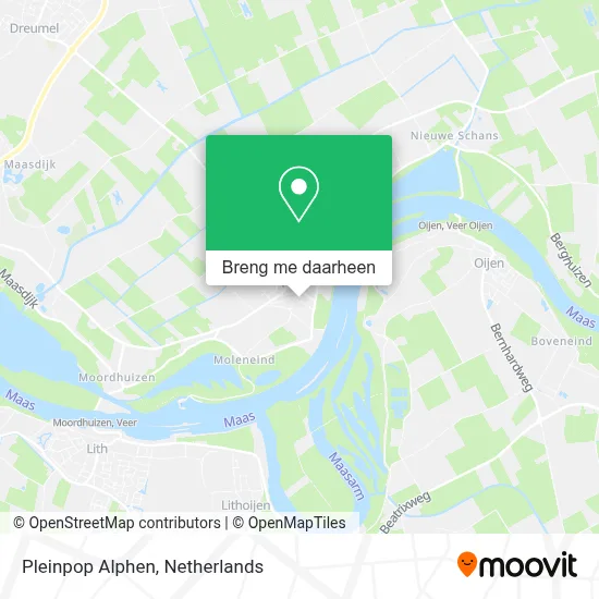 Pleinpop Alphen kaart