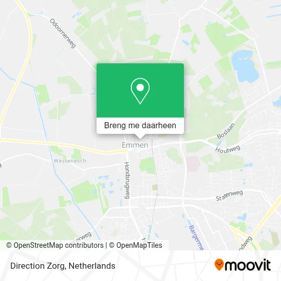 Direction Zorg kaart