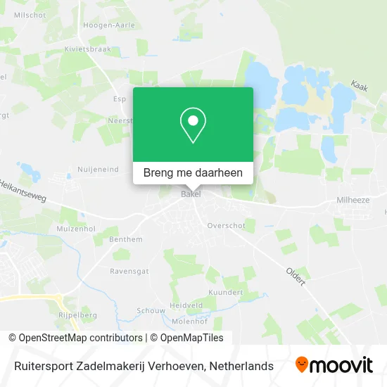 Ruitersport Zadelmakerij Verhoeven kaart