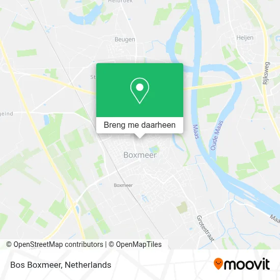 Bos Boxmeer kaart