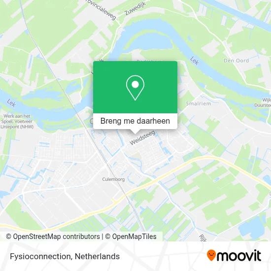Fysioconnection kaart