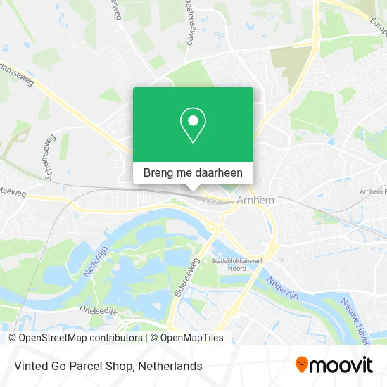 Vinted Go Parcel Shop kaart