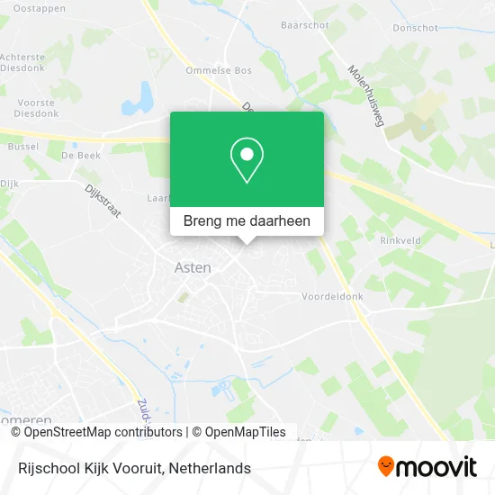 Rijschool Kijk Vooruit kaart