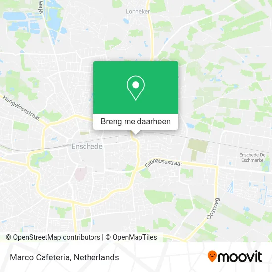 Marco Cafeteria kaart