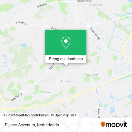 Pijpers Sevenum kaart