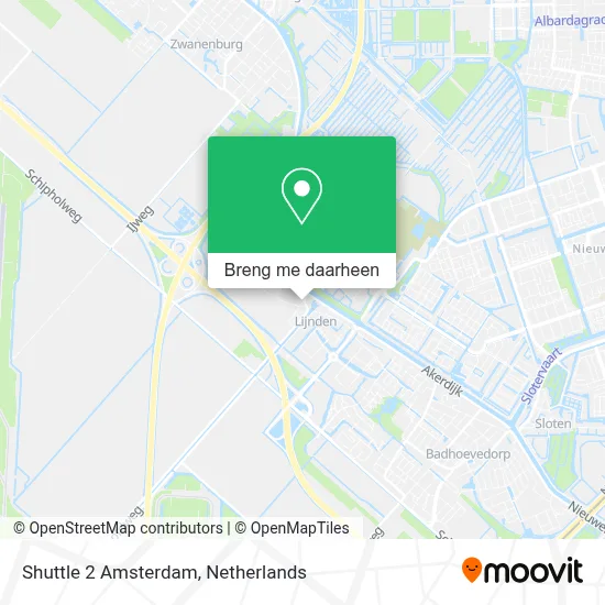 Shuttle 2 Amsterdam kaart