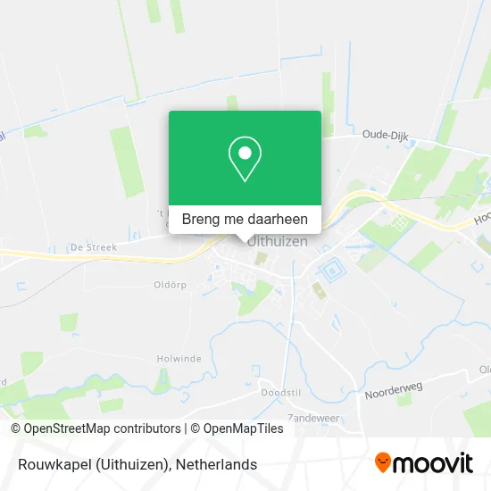 Rouwkapel (Uithuizen) kaart